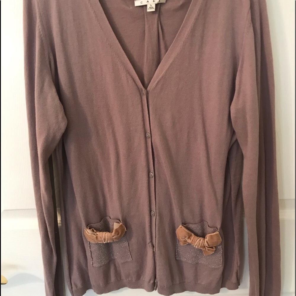 CAbi dark purple cardigan